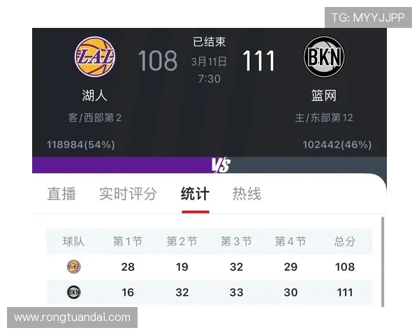 篮网对湖人今日直播时间及观看方式详解分析